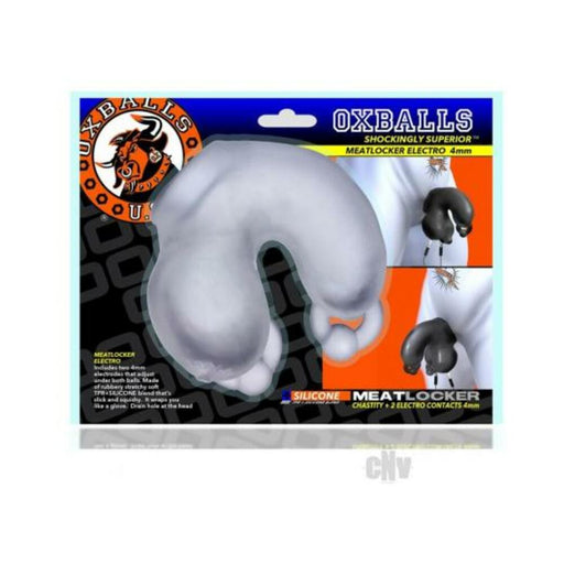Oxballs Meatlocker Electro Chastity 4 Mm Clear Ice | SexToy.com