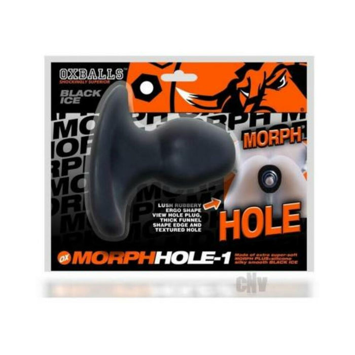 Oxballs Morphhole-1 Gaper Plug Small Black Ice | SexToy.com