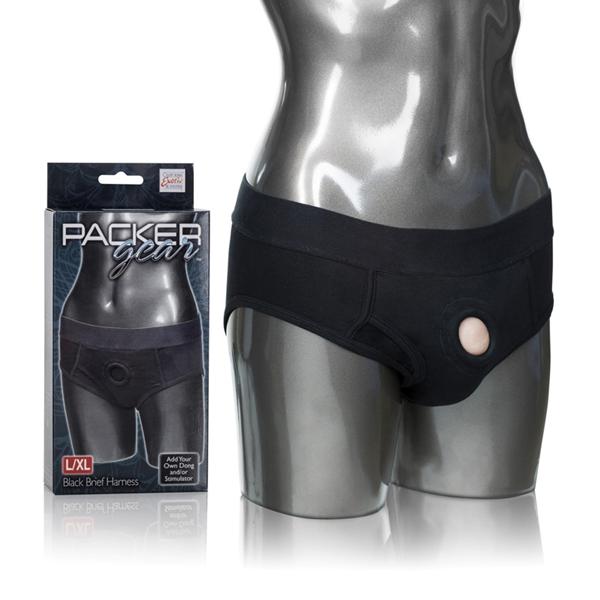 Packer Gear Black Brief Harness L/XL | SexToy.com