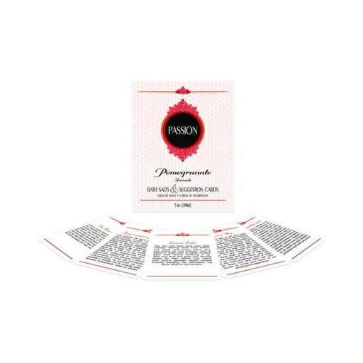 Passion Bath Salts & Suggestion Cards - Pomegranate | SexToy.com