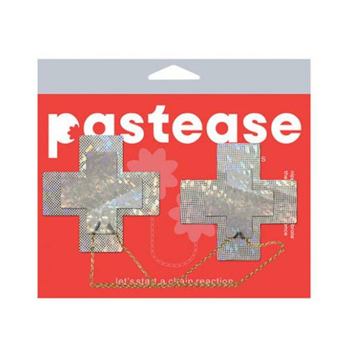 Pastease Chains Disco Cross - White O/s - SexToy.com
