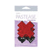 Pastease Color Changing Flip Sequins Cross Red Black O/S - SexToy.com