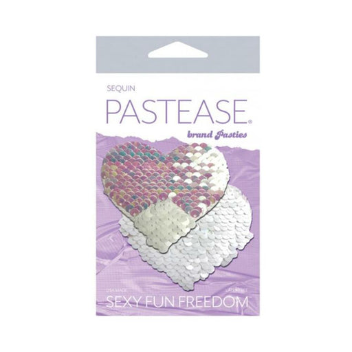 Pastease Color Changing Flip Sequins Heart - Pearl/white O/s - SexToy.com