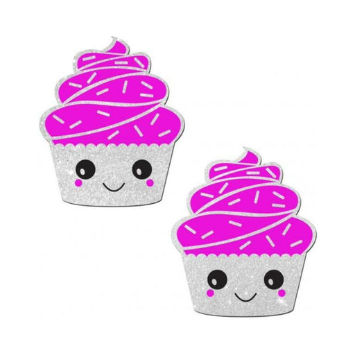 Pastease Cupcake White Glittery Frosting Nipple Pasties O/S - SexToy.com