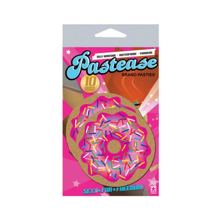 Pastease Donut: Donut With Pink Frosting And Rainbow Sprinkles Nipple Pasties | SexToy.com