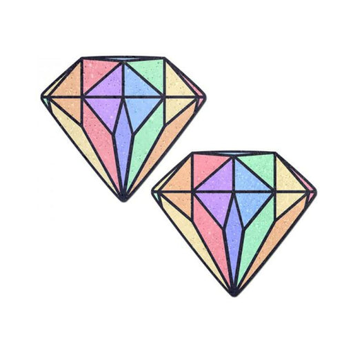 Pastease Gem: Pastel Rainbow Diamond Nipple Pasties | SexToy.com