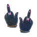 Pastease Glitter Fuck You Middle Finger Pasties - SexToy.com