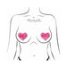 Pastease Love Milf Neon Pink Disco Heart - SexToy.com