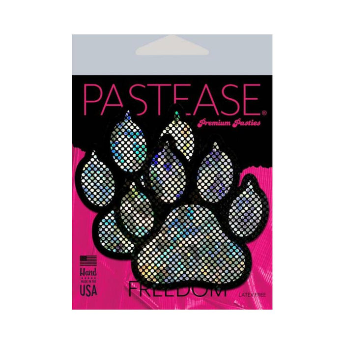 Pastease Paw Print Silver Shattered Disco Ball - SexToy.com