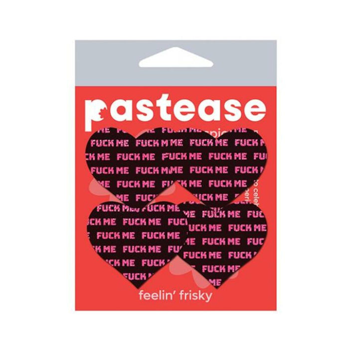 Pastease Petites Fuck Me Hearts - Black/pink O/s - SexToy.com