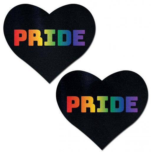Pastease Rainbow Pride Black Hearts | SexToy.com