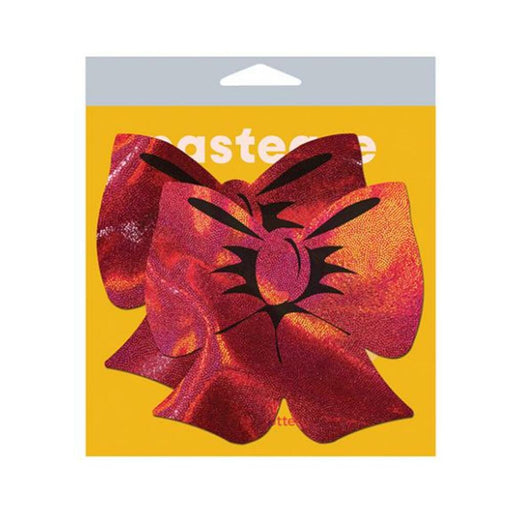 Pastease Red Holographic Bow Fuller Coverage - SexToy.com