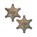 Pastease Sheriff Star: Glittering Golden Sheriff's Badge Nipple Pasties | SexToy.com