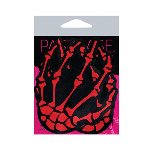Pastease Skeleton Hands - Red O/s - SexToy.com