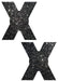 Pastease X Black Glitter Nipple Pasties | SexToy.com