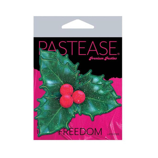 Pastease Xmas Winter Holly W/ Red Berries - SexToy.com