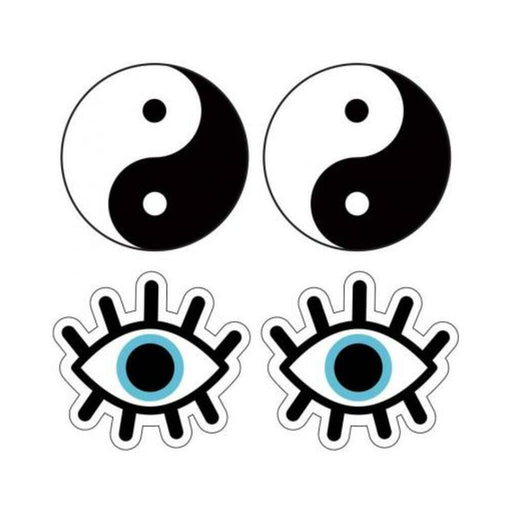 Peekaboos Yin & Yang Pasties - 2 Pairs - SexToy.com