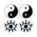 Peekaboos Yin & Yang Pasties - 2 Pairs - SexToy.com