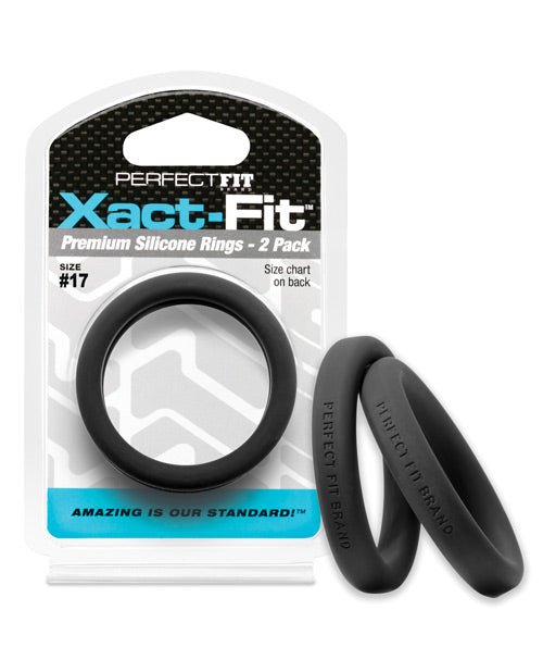 Perfect Fit Xact Fit #17 - Black Pack of 2 - SexToy.com