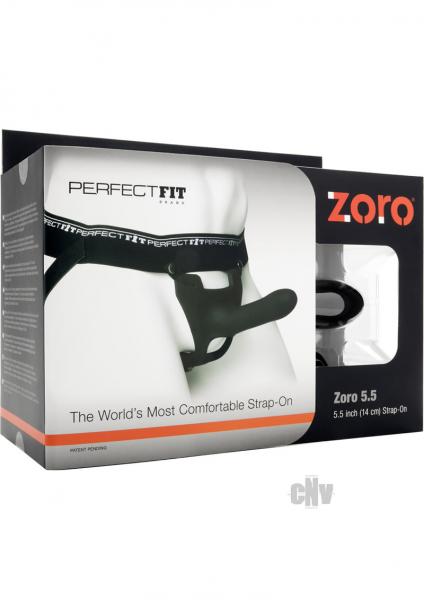 Perfect Fit Zoro 5.5 inches Strap On Black | SexToy.com