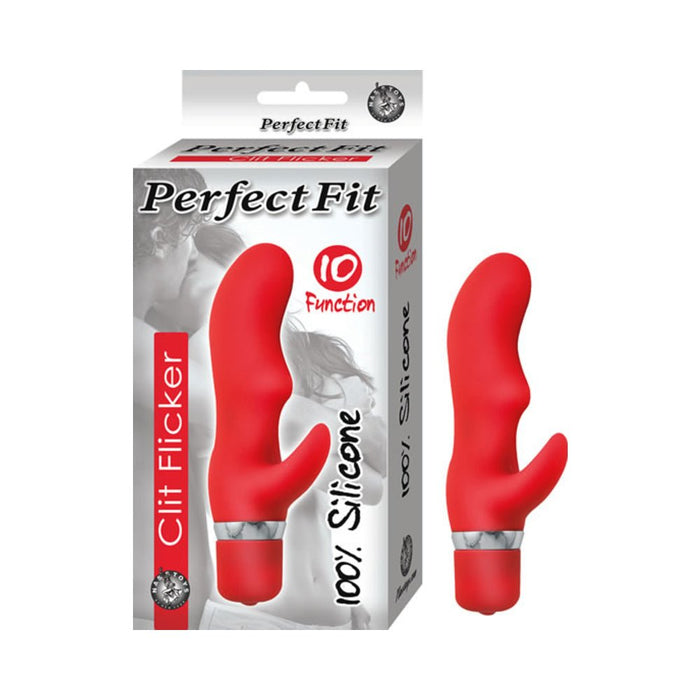 Perfection Fit Clit Flicker Red Vibrator | SexToy.com