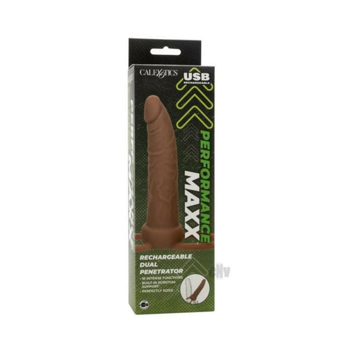 Performance Maxx Rechargeable Dual Penetrator Brown - SexToy.com