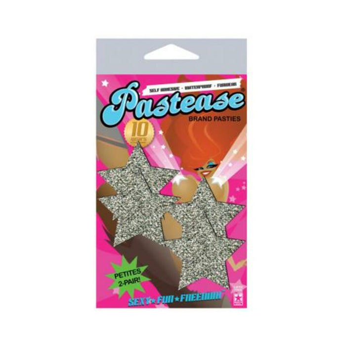 Petites Silver Glitter Star O/S 2 Pack Pasties - SexToy.com