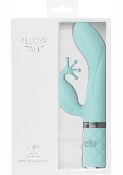 Pillow Talk Kinky Dual Massager Teal | SexToy.com