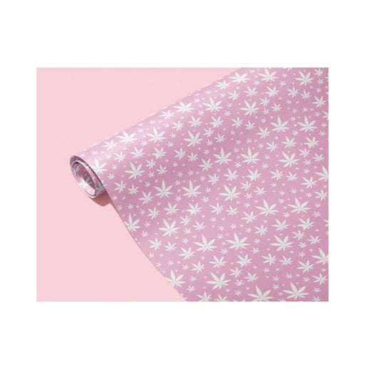 Pink Pot Leaf Wrapping Paper - SexToy.com