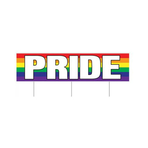 Plastic Jumbo Pride Yard Sign - SexToy.com