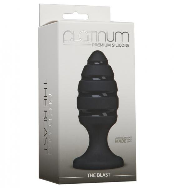 Platinum Premium Silicone The Blast Anal Plug Black | SexToy.com