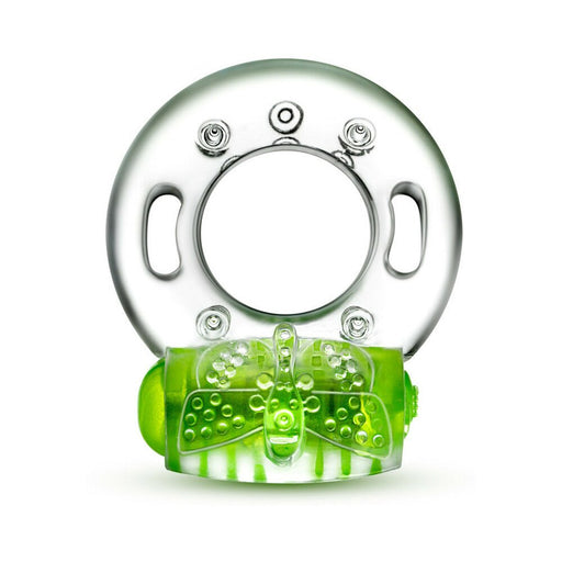 Play With Me - Arouser Vibrating C-ring - Green - SexToy.com