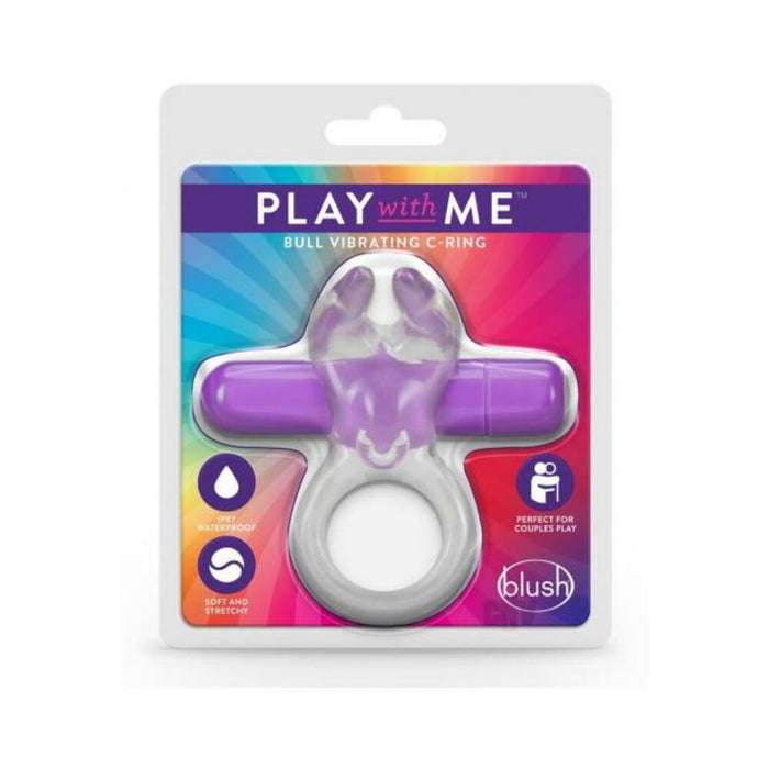 Play With Me - Bull Vibrating C-ring - Purple | SexToy.com