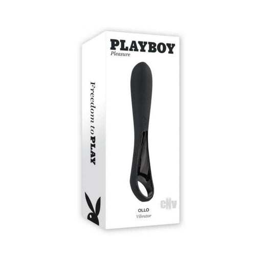 Playboy Ollo Rechargeable Silicone Vibrator With Ring Handle 2 Am - SexToy.com