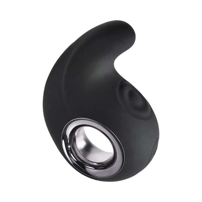 Playboy Ring My Bell Rechargeable Silicone Tapping Vibrator Black - SexToy.com