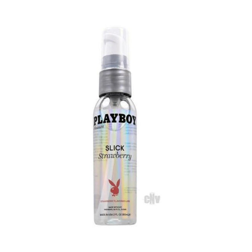 Playboy Slick Flavored Water-based Lubricant Strawberry 2 Oz. - SexToy.com