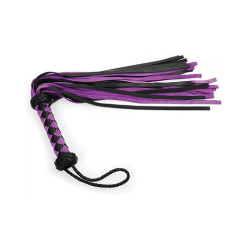 Plesur 22" Leather Flogger - Purple - SexToy.com