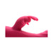 Power Bunny Huggers Rabbit Vibe Silicone Rechargeable Red - SexToy.com