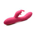 Power Bunny Huggers Rabbit Vibe Silicone Rechargeable Red - SexToy.com