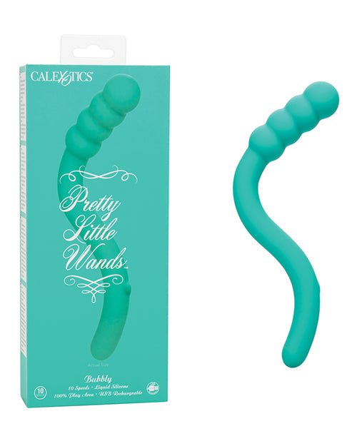 Pretty Little Wands Bubbly Massager - Teal - SexToy.com