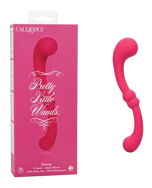 Pretty Little Wands Curvy Massager - Pink - SexToy.com