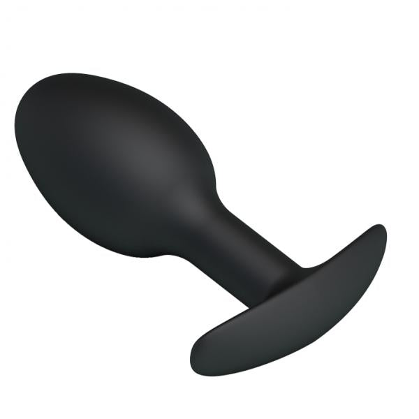 Pretty Love 3.34 inches Silicone Anal Plug with Ball Black | SexToy.com