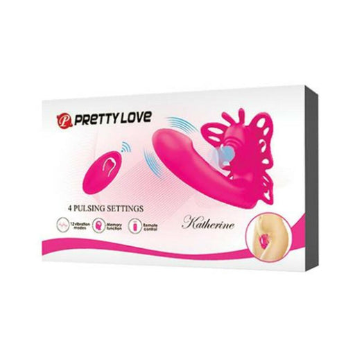 Pretty Love Katherine Wearable Butterfly Vibrator - Fuchsia - SexToy.com