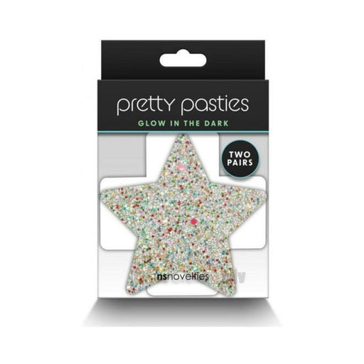 Pretty Pasties Star & Cross Glow 2 Pair - SexToy.com