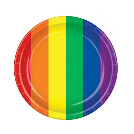 Pride Plates - Rainbow Pack Of 8 - SexToy.com