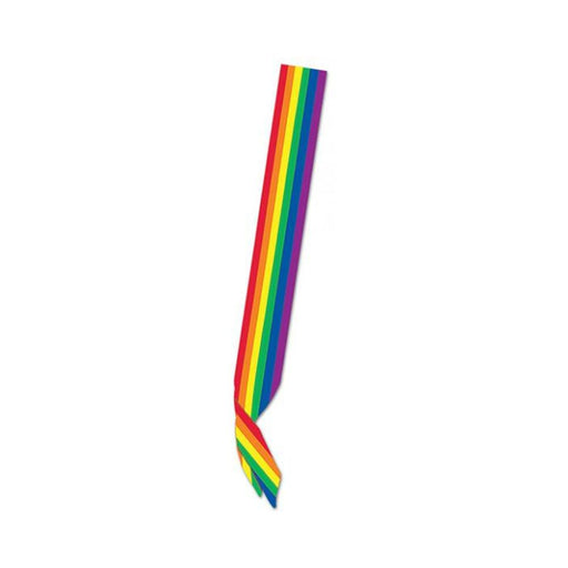 Pride Satin Sash - Rainbow - SexToy.com