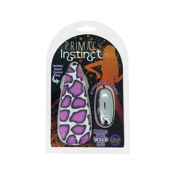 Primal Instinct Purple Giraffe Bullet Vibrator | SexToy.com
