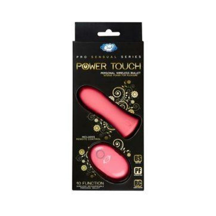 Pro Sensual Power Touch Bullet Vibrator Remote Control Pink - SexToy.com