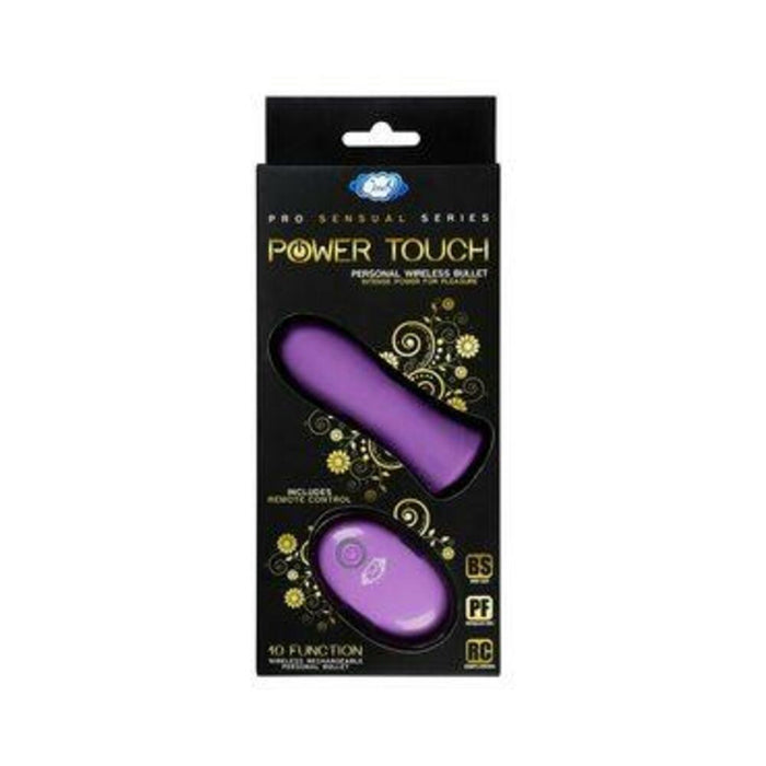 Pro Sensual Power Touch Bullet With Remote Control Purple - SexToy.com