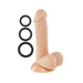 Pro Sensual Premium Silicone Dong 6 inch with 3 C-Rings - SexToy.com